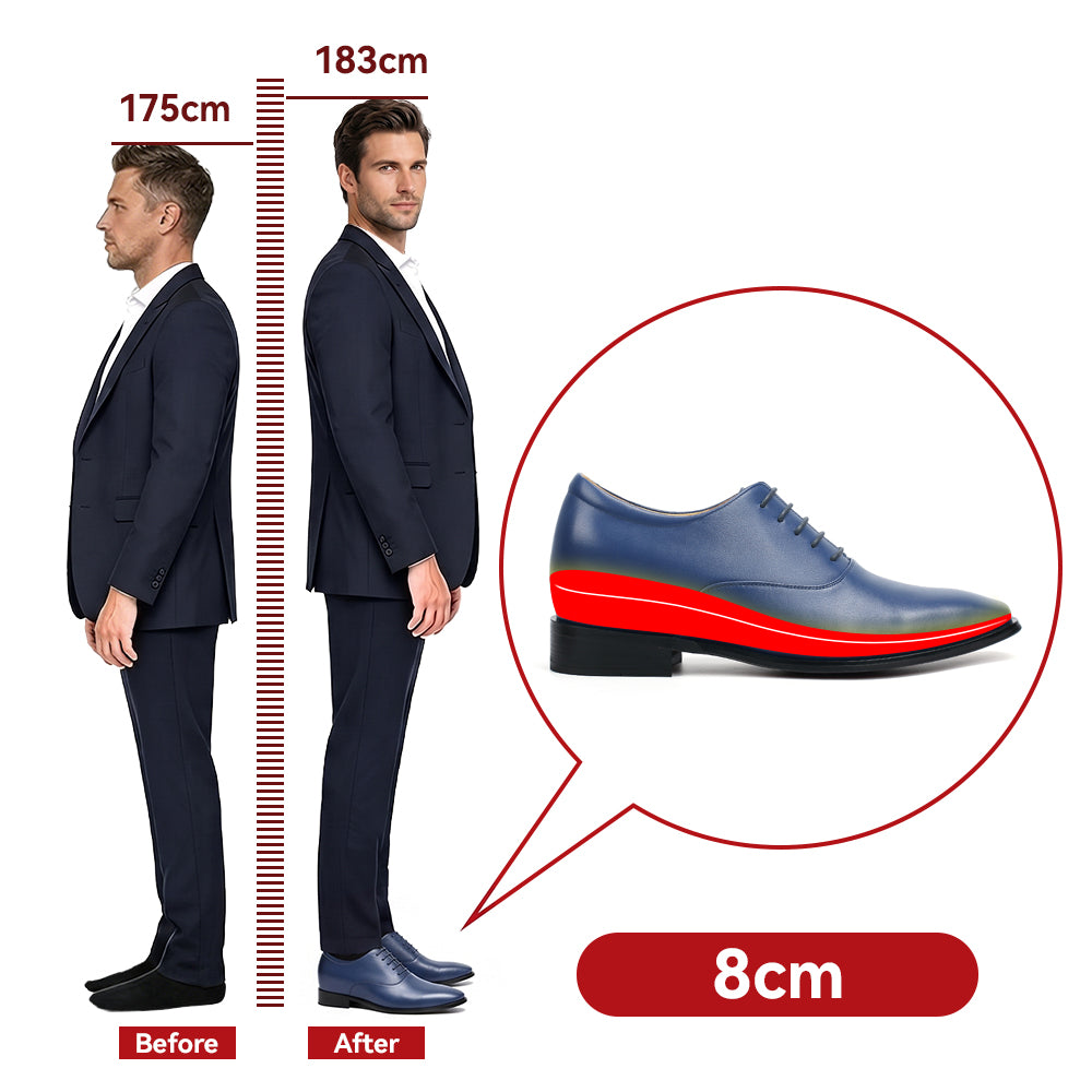 CHAUSSURES REHAUSSANTES HOMME ADRIANO +8 CM