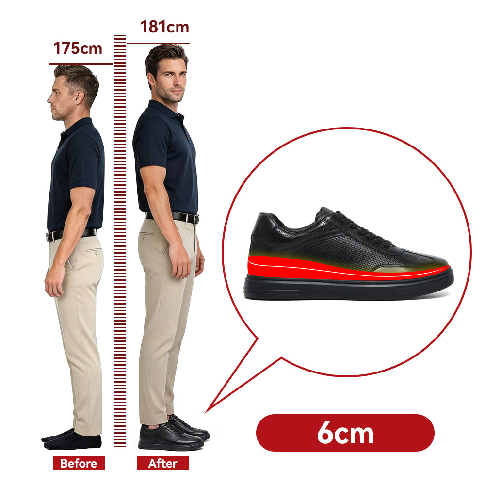CHAUSSURES REHAUSSANTES HOMME ELIO +6 CM