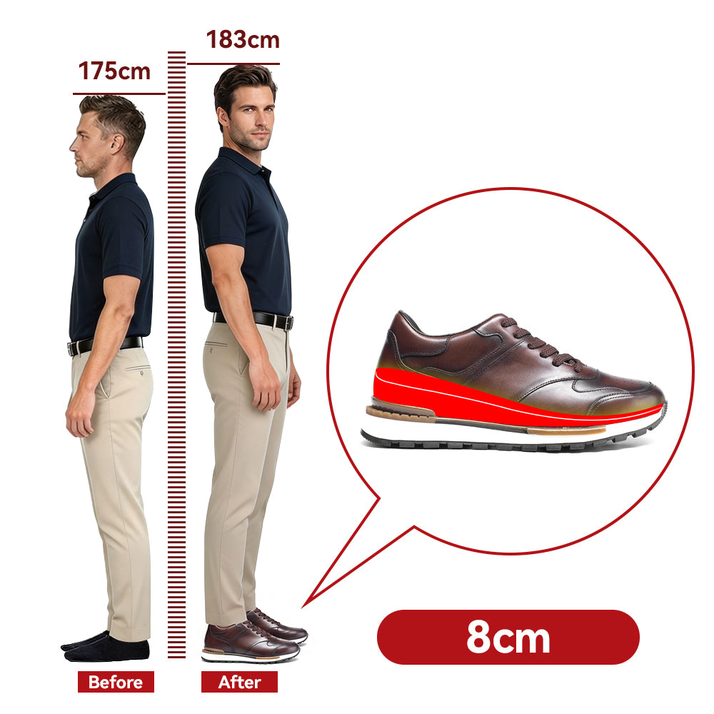 CHAUSSURES REHAUSSANTES HOMME EMILIO +8 CM
