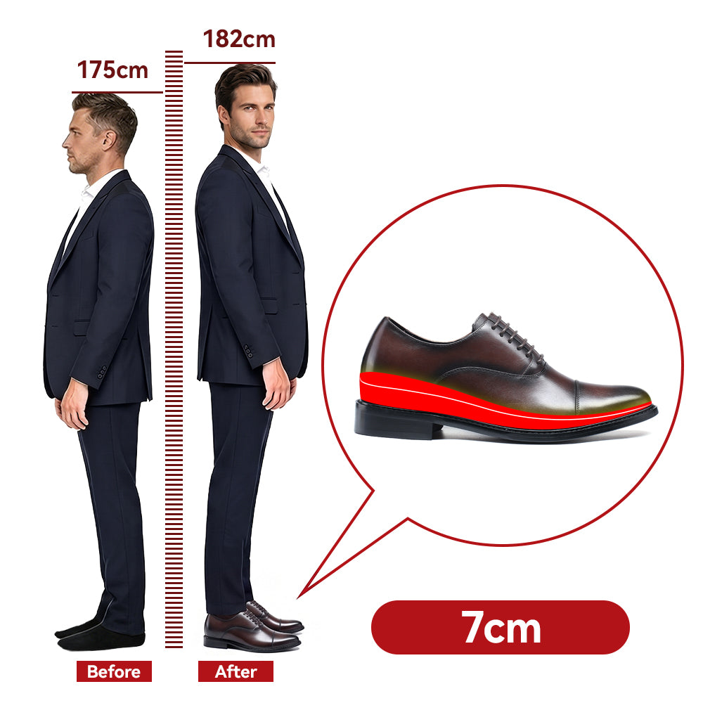 CHAUSSURES REHAUSSANTES HOMME FERDINANDO +7 CM