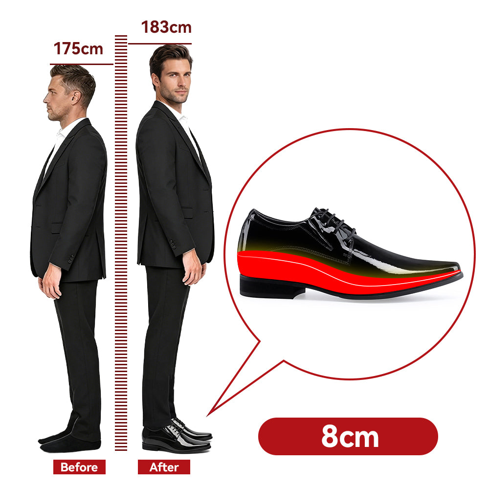 CHAUSSURES REHAUSSANTES HOMME FONTANA +8 CM