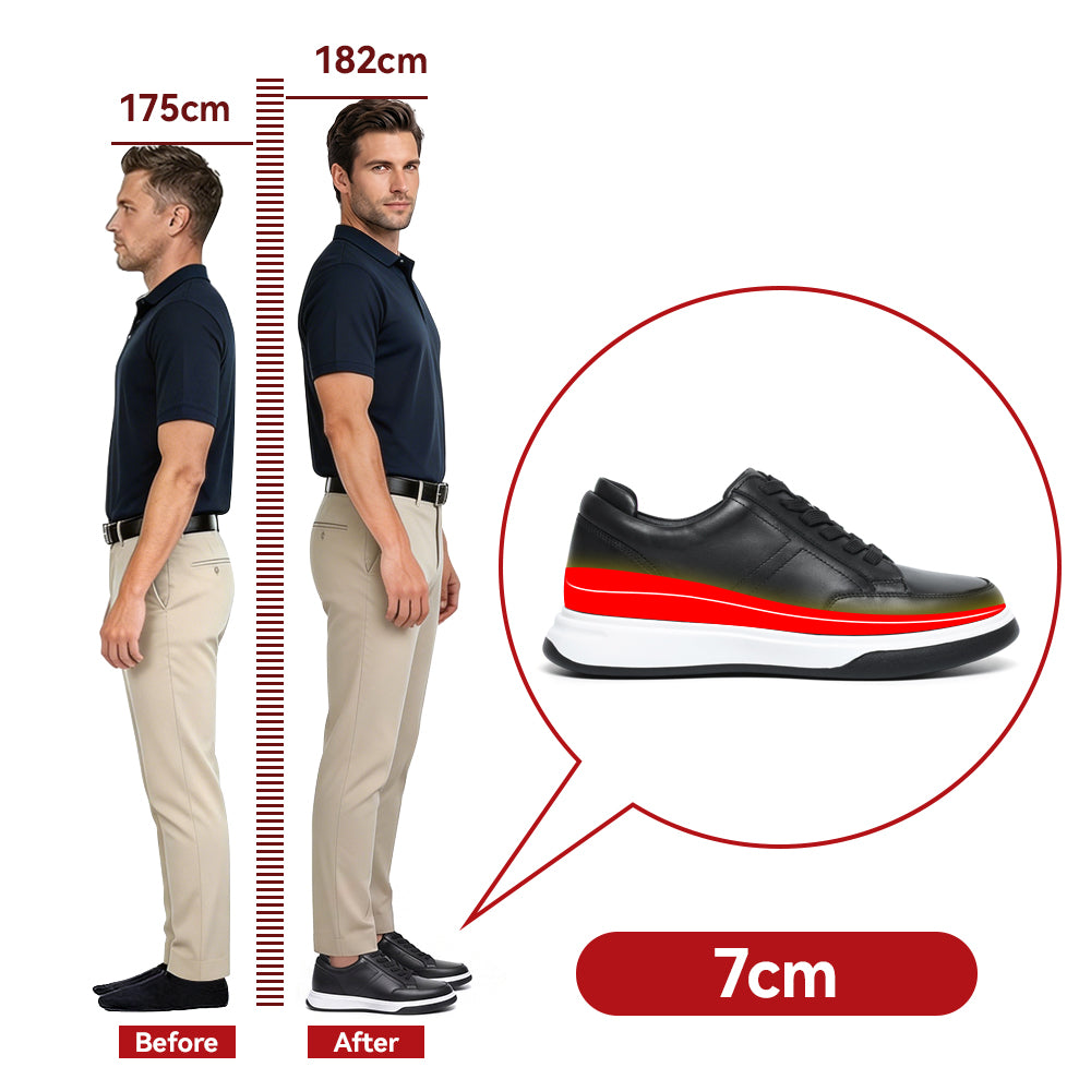 CHAUSSURES REHAUSSANTES HOMME GENARO +7 CM