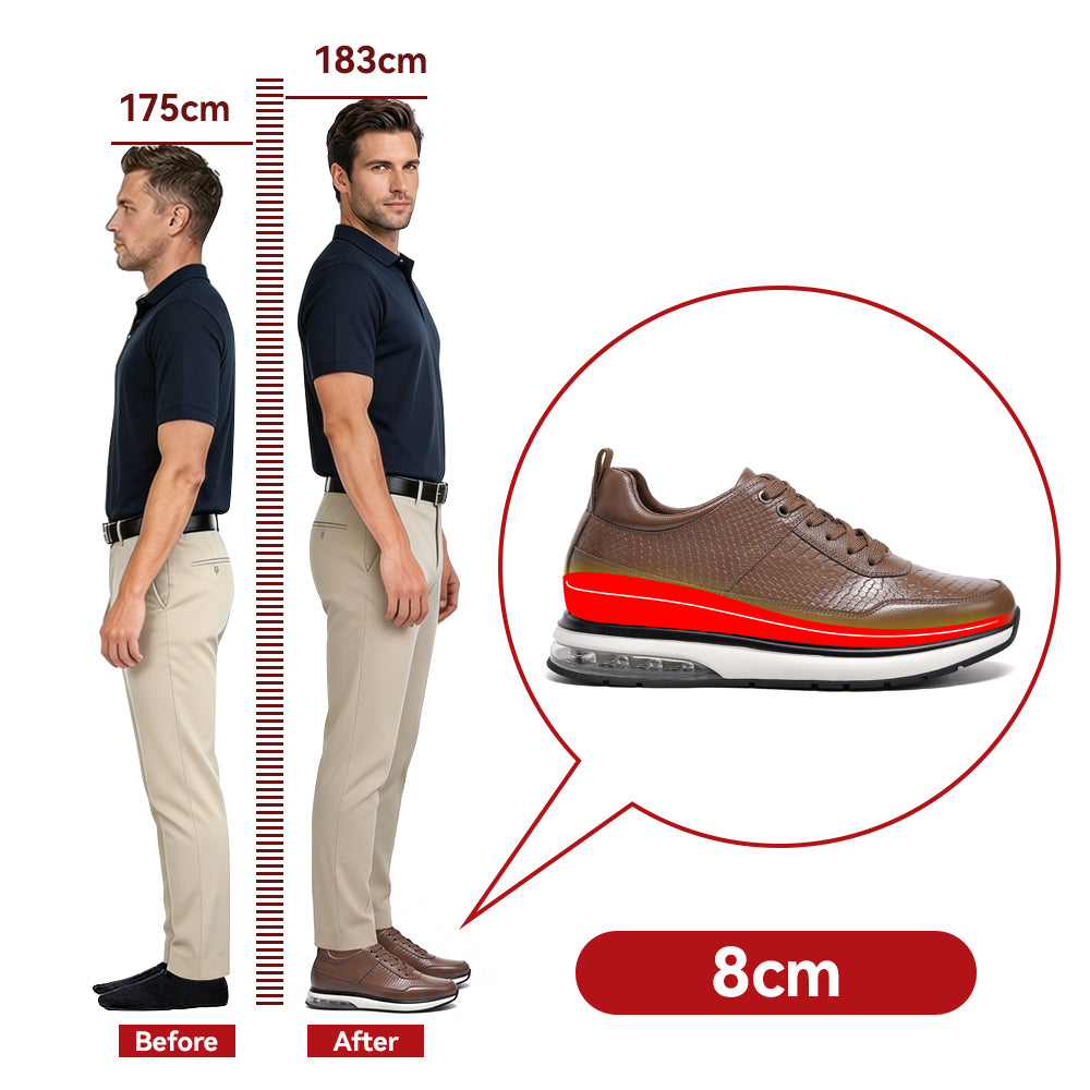 CHAUSSURES REHAUSSANTES HOMME GORO +8 CM