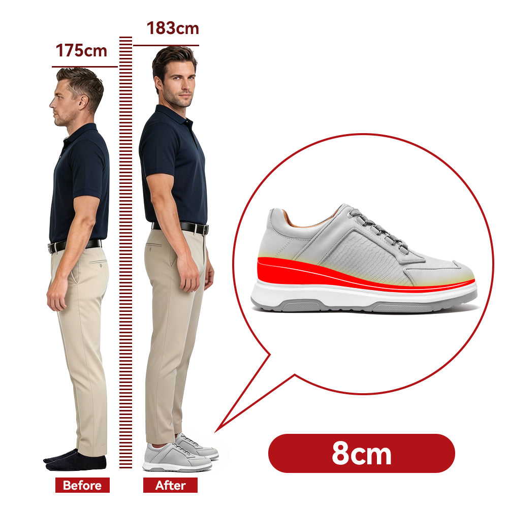 CHAUSSURES REHAUSSANTES HOMME LIVIO +8 CM