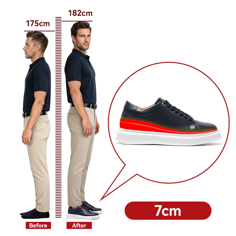 CHAUSSURES REHAUSSANTES HOMME MILO +7 CM