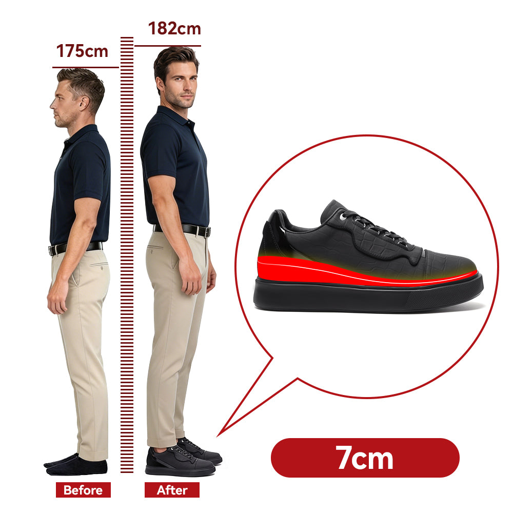CHAUSSURES REHAUSSANTES HOMME NEREO +7 CM