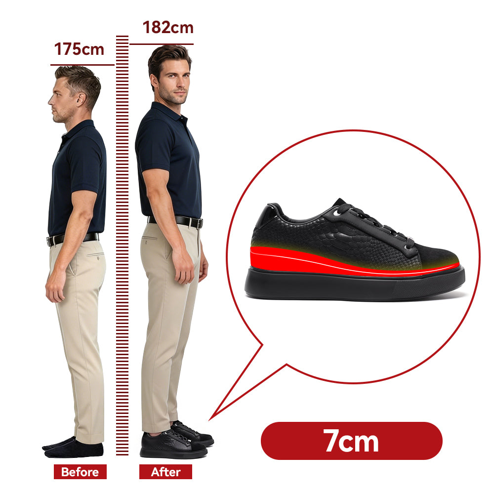 CHAUSSURES REHAUSSANTES HOMME NEVIO +7 CM