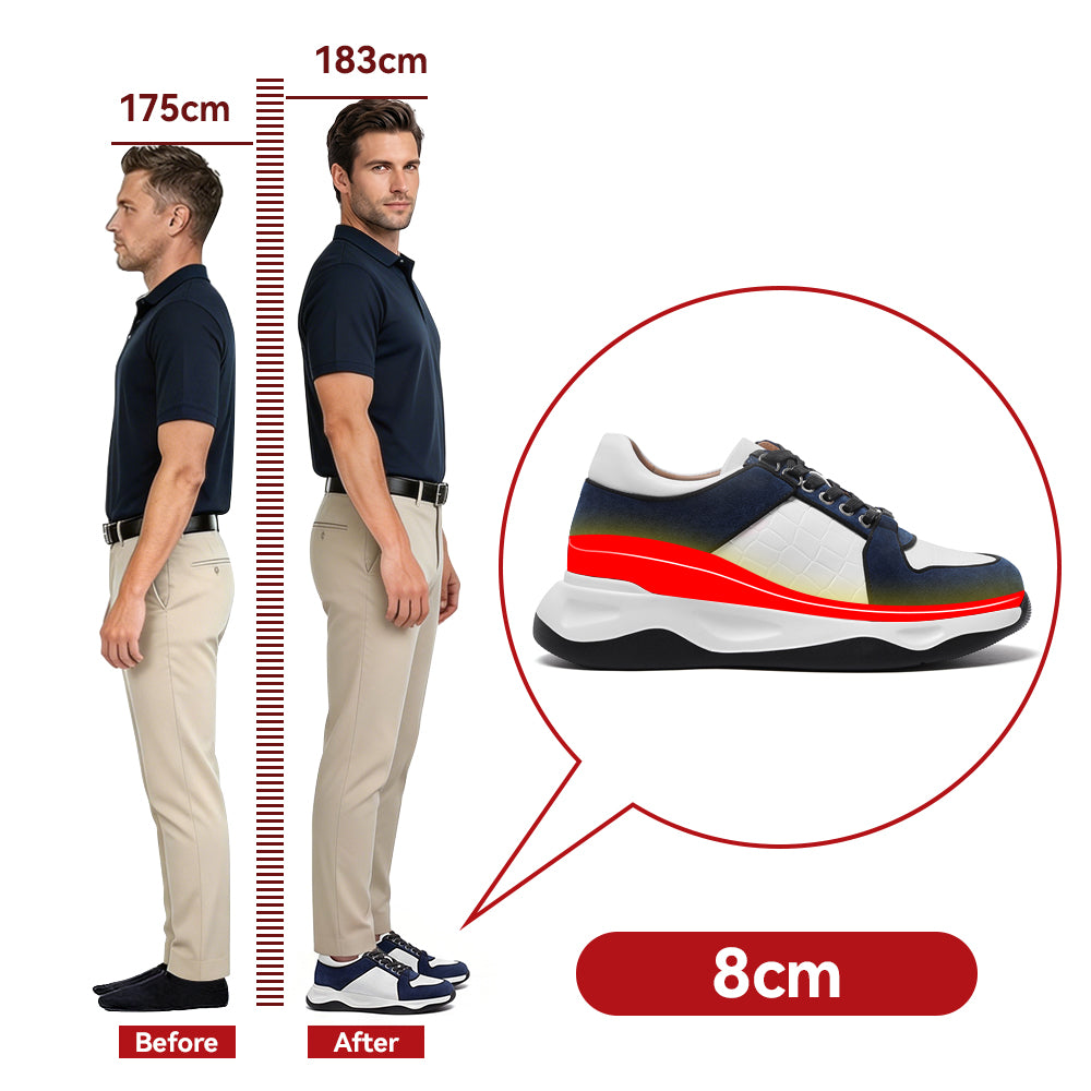 CHAUSSURES REHAUSSANTES HOMME VASCO +8 CM