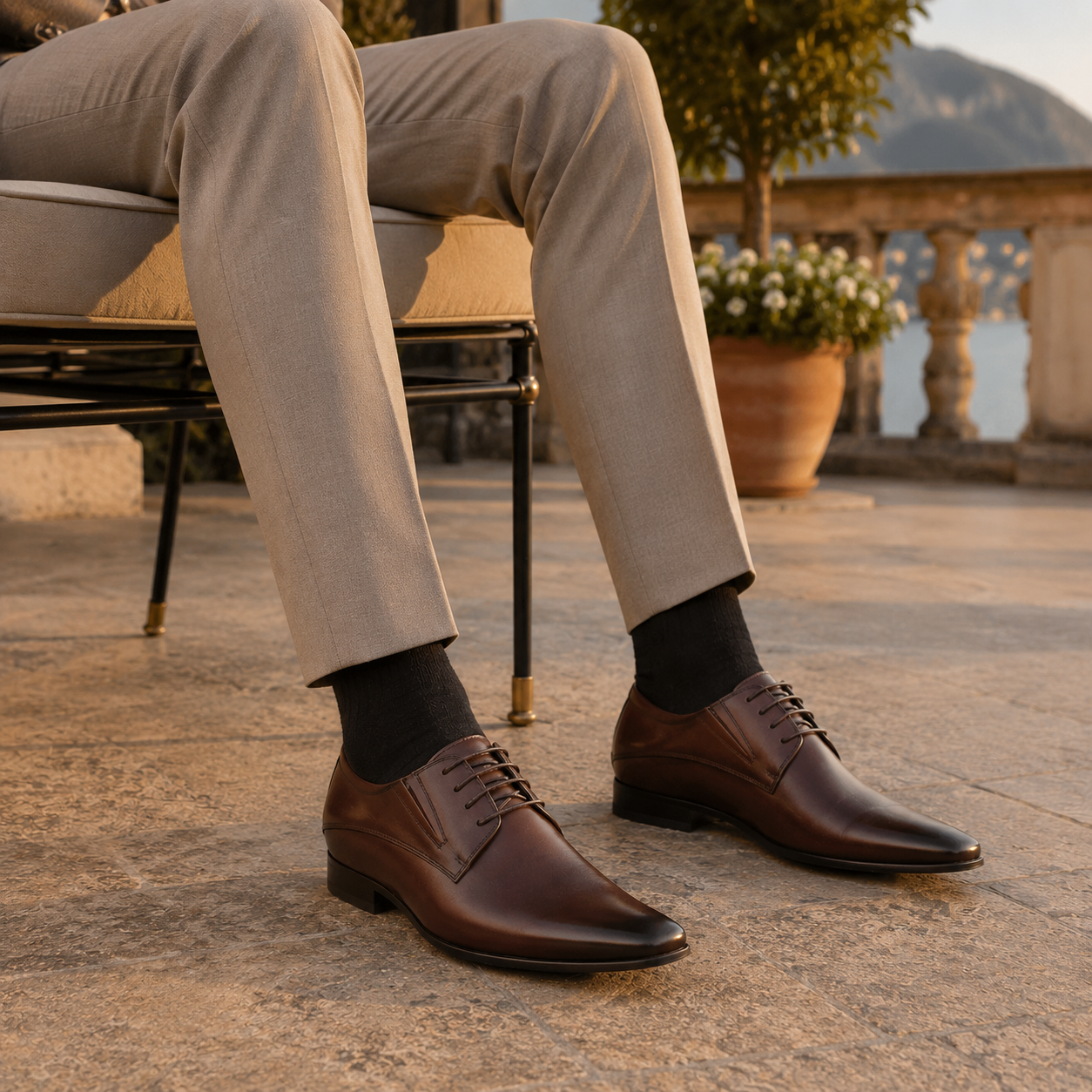 CHAUSSURES REHAUSSANTES HOMME COLOMBO +8 CM