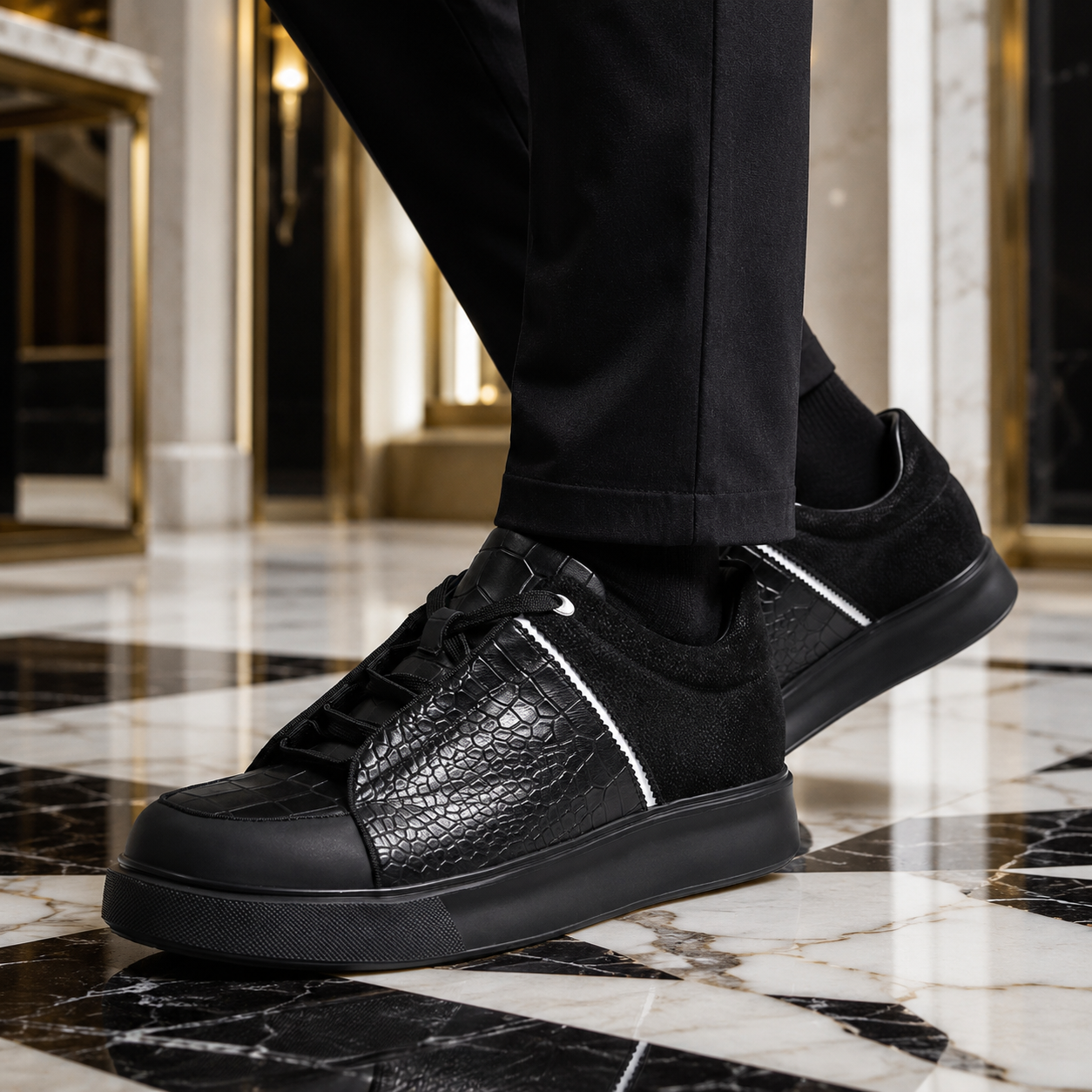 CHAUSSURES REHAUSSANTES HOMME GIANLUCA +7 CM