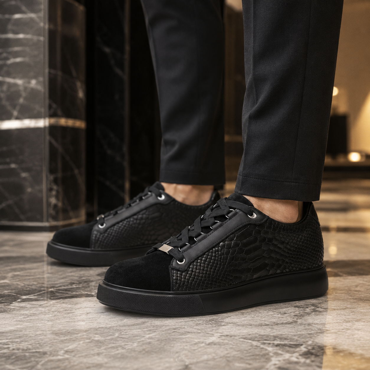 CHAUSSURES REHAUSSANTES HOMME NEVIO +7 CM