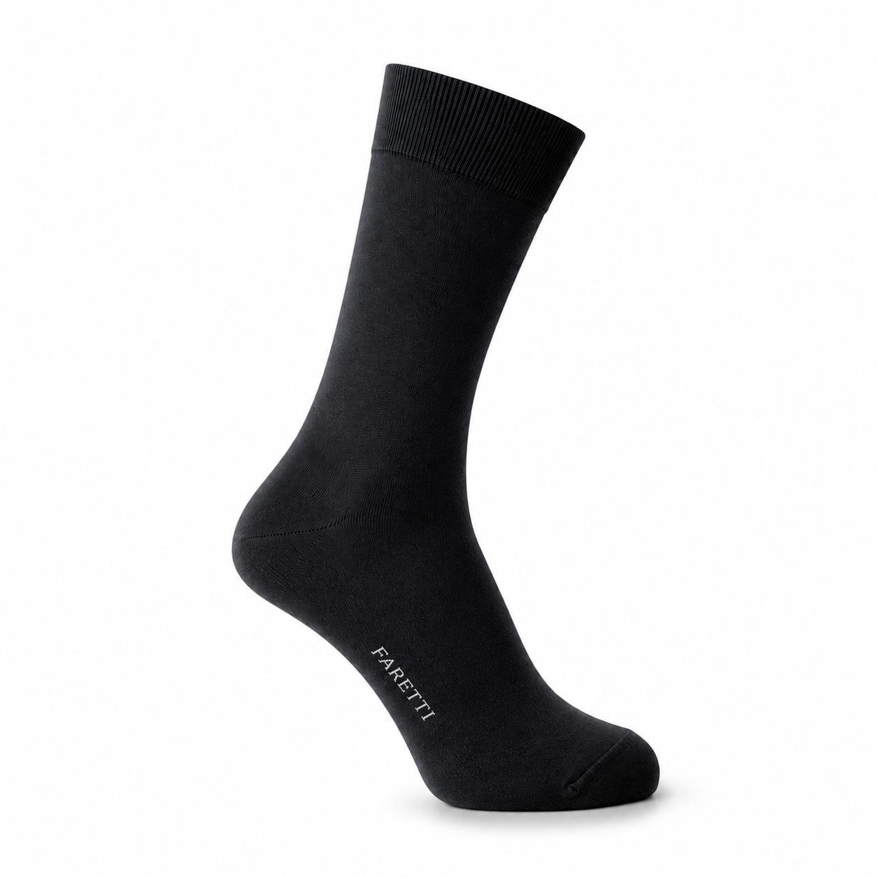 Chaussettes Premium Noires Faretti – Coton Mercerisé Noble