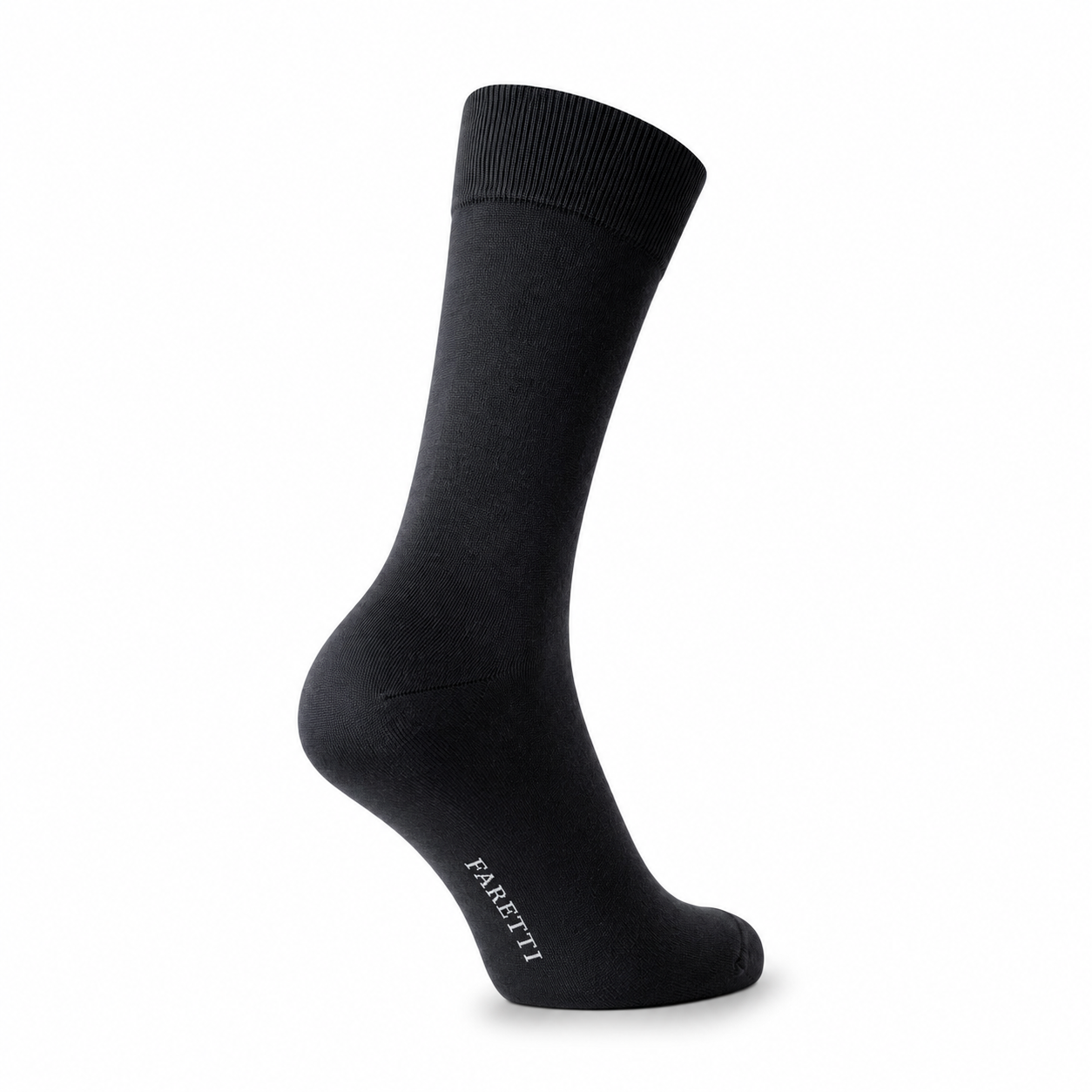 Chaussettes Premium Noires Faretti – Coton Mercerisé Noble