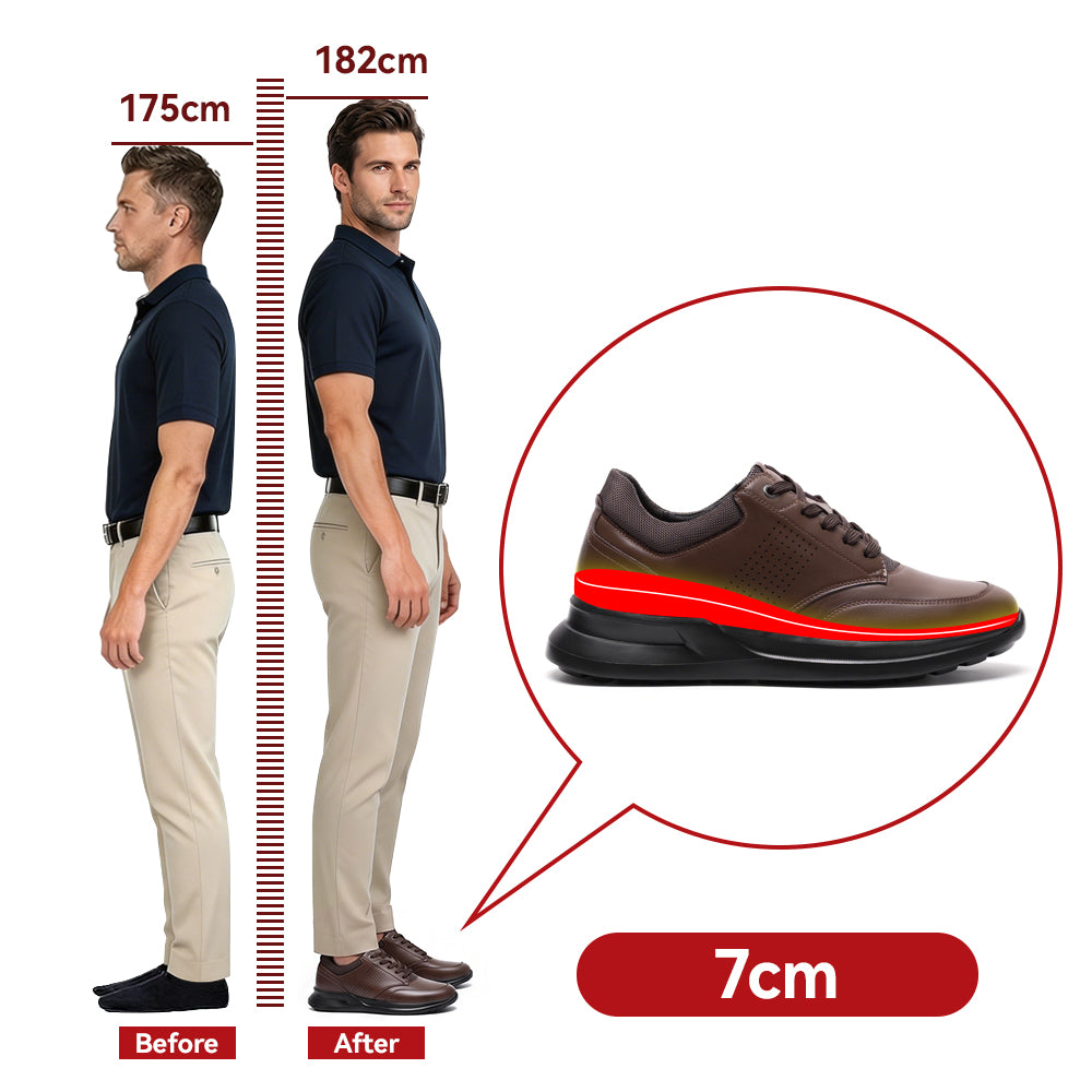 CHAUSSURES REHAUSSANTES HOMME ACHILLE +7 CM