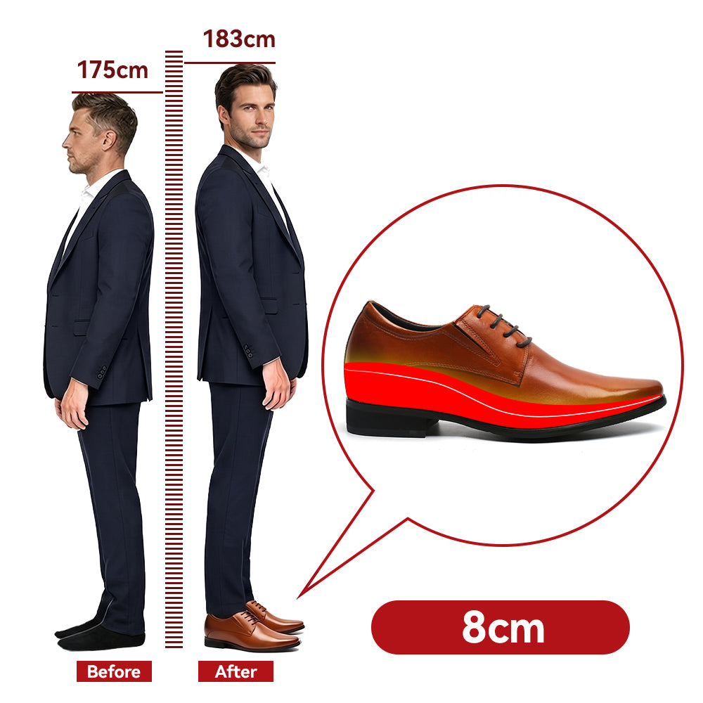 CHAUSSURES REHAUSSANTES HOMME ANTONIO +8 CM