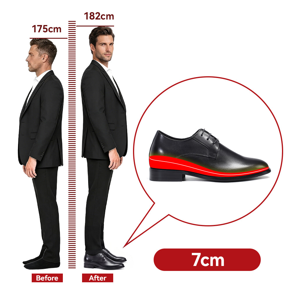 CHAUSSURES REHAUSSANTES HOMME BASILIO +7 CM