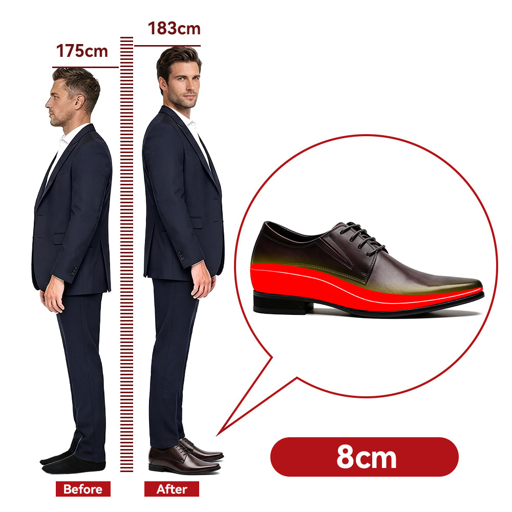 CHAUSSURES REHAUSSANTES HOMME COLOMBO +8 CM