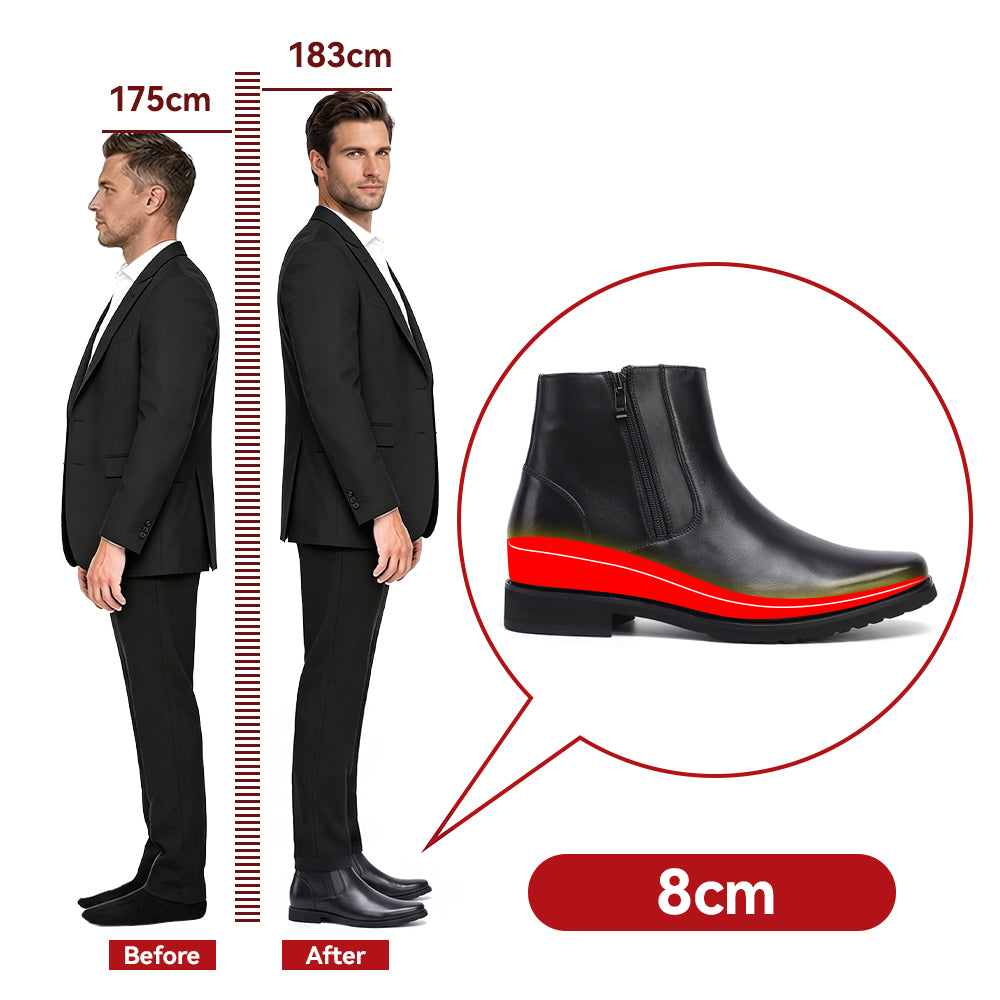 CHAUSSURES REHAUSSANTES HOMME GUSTAVO +8 CM