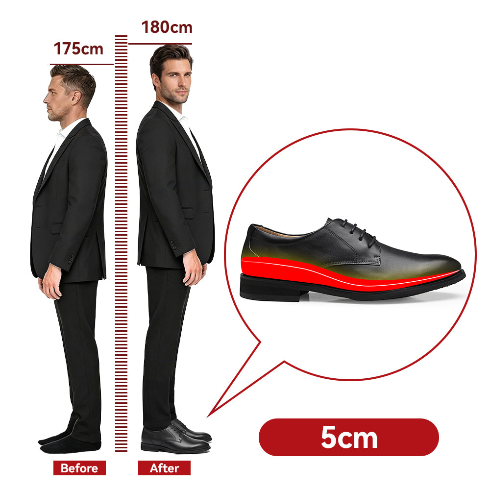 CHAUSSURES REHAUSSANTES HOMME IVANO +5 CM