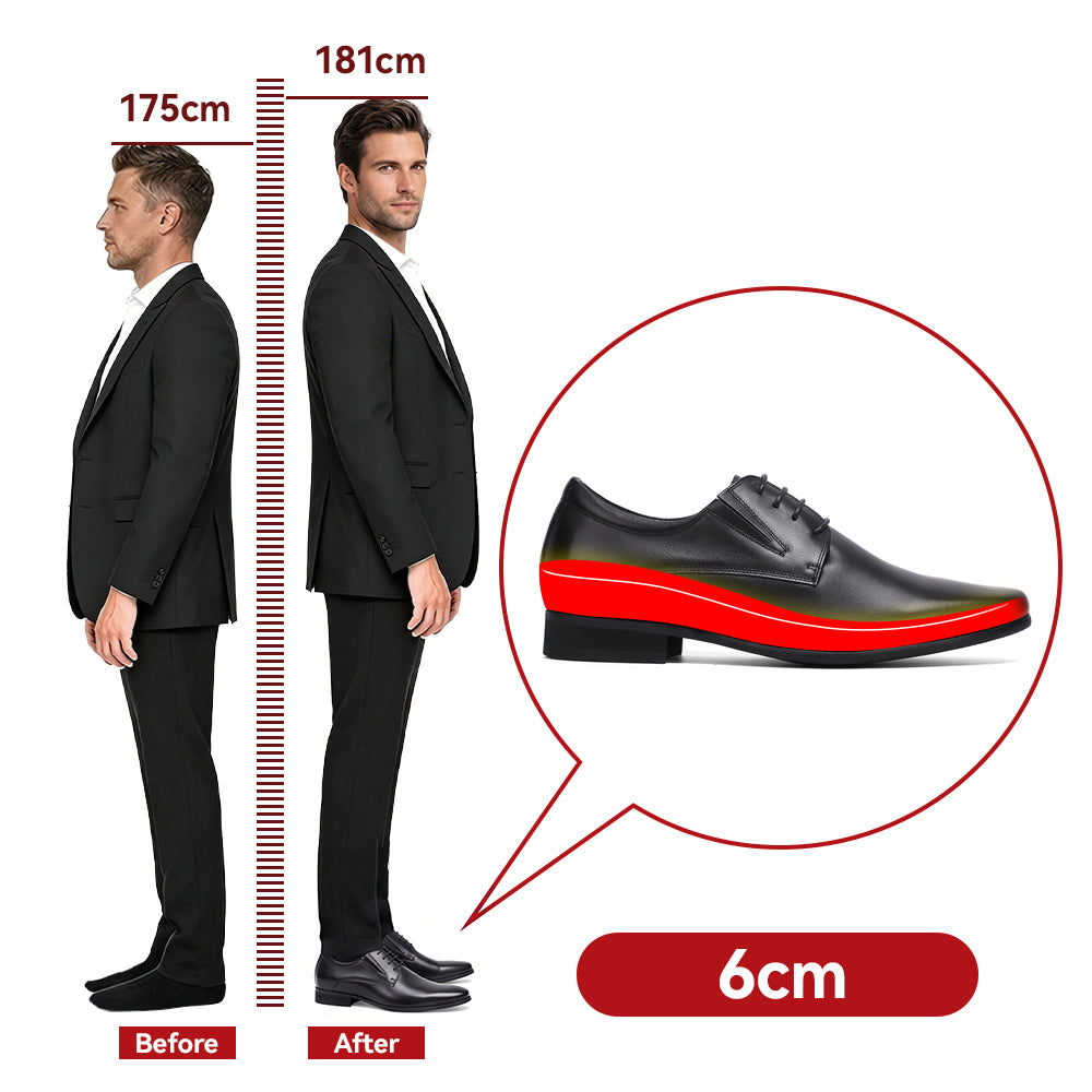 CHAUSSURES REHAUSSANTES HOMME LUCA +6 CM