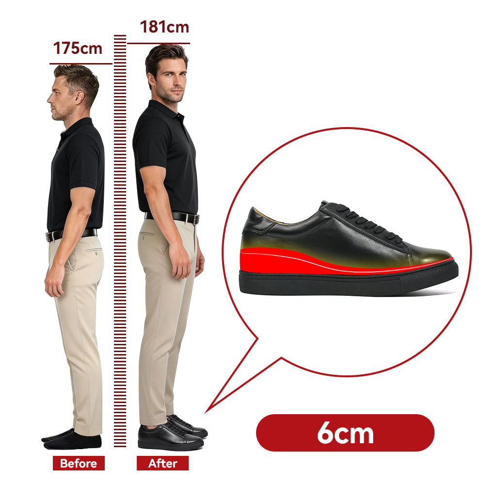 CHAUSSURES REHAUSSANTES HOMME MASSIMO +6 CM