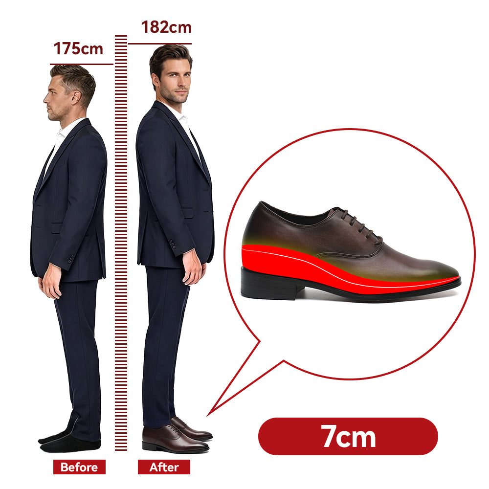 CHAUSSURES REHAUSSANTES HOMME PAOLO +7 CM