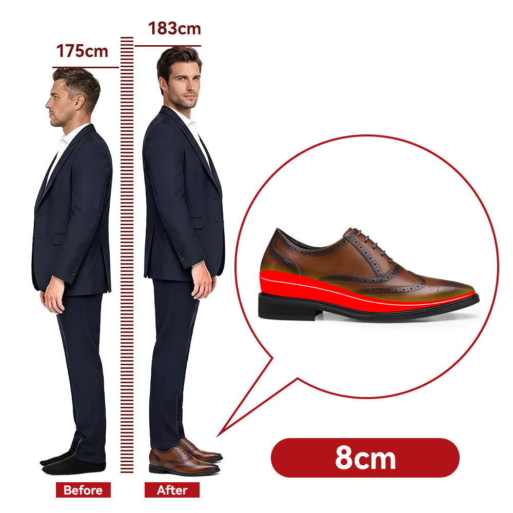 CHAUSSURES REHAUSSANTES HOMME ROBERTO +8 CM