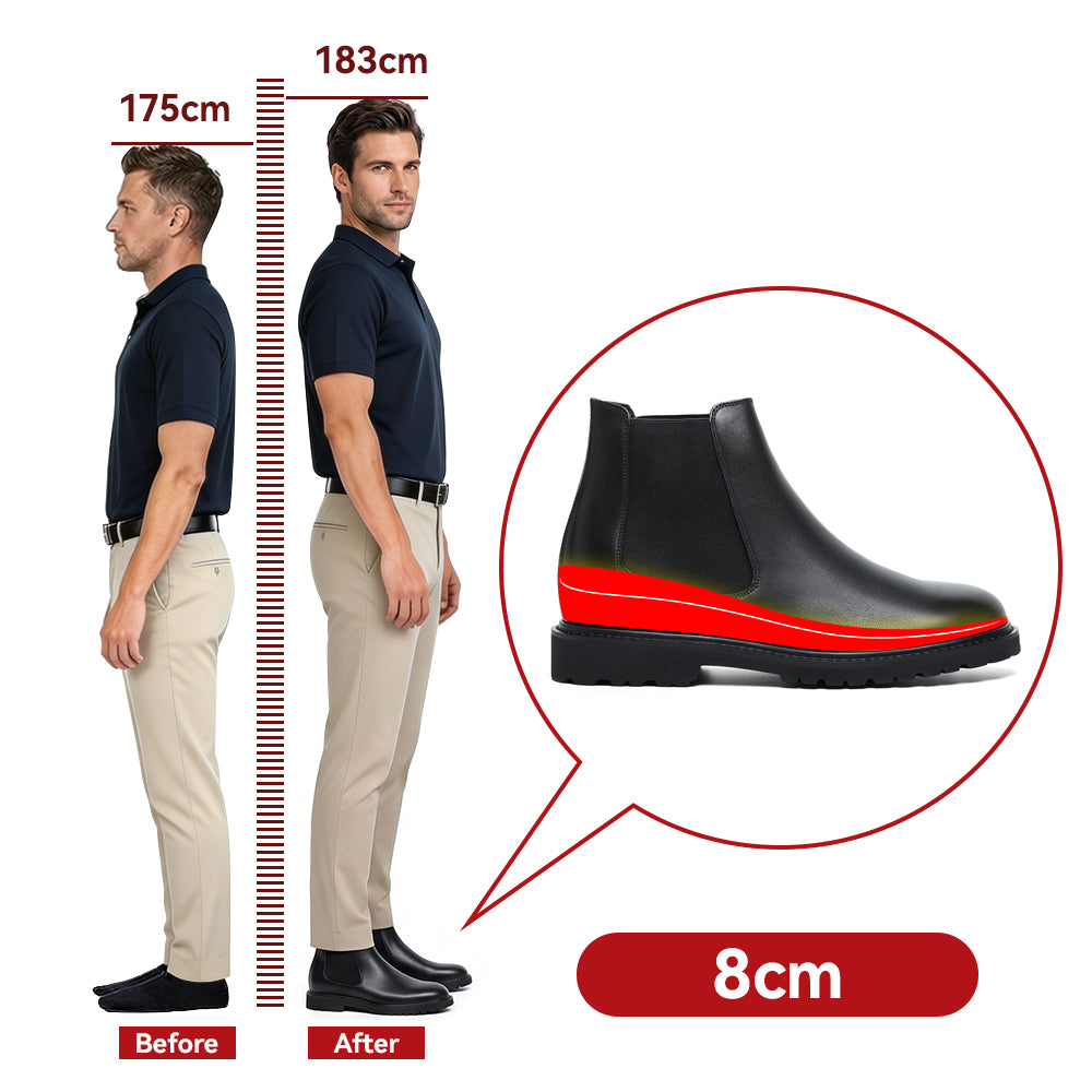 CHAUSSURES REHAUSSANTES HOMME ROLANDO +8 CM