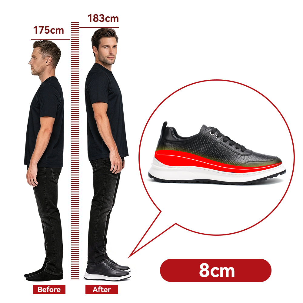 CHAUSSURES REHAUSSANTES HOMME ROMANO +8 CM