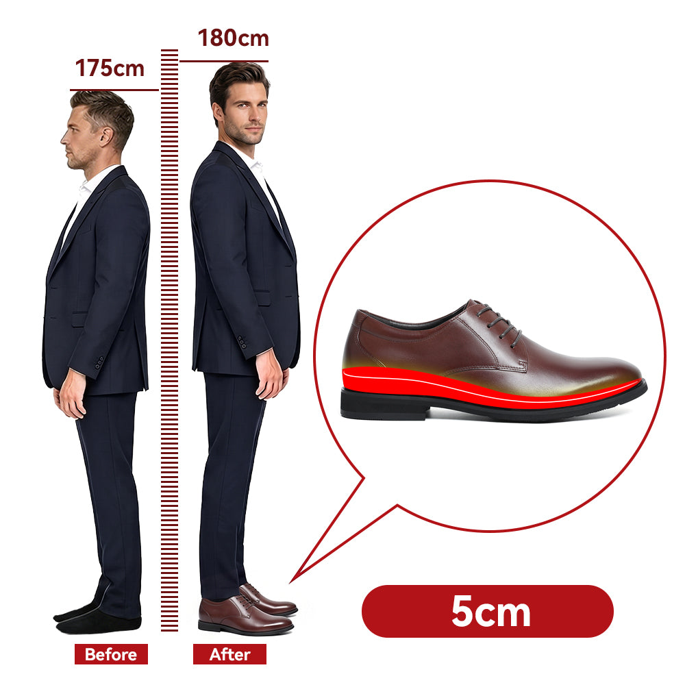 CHAUSSURES REHAUSSANTES HOMME TITO +5 CM