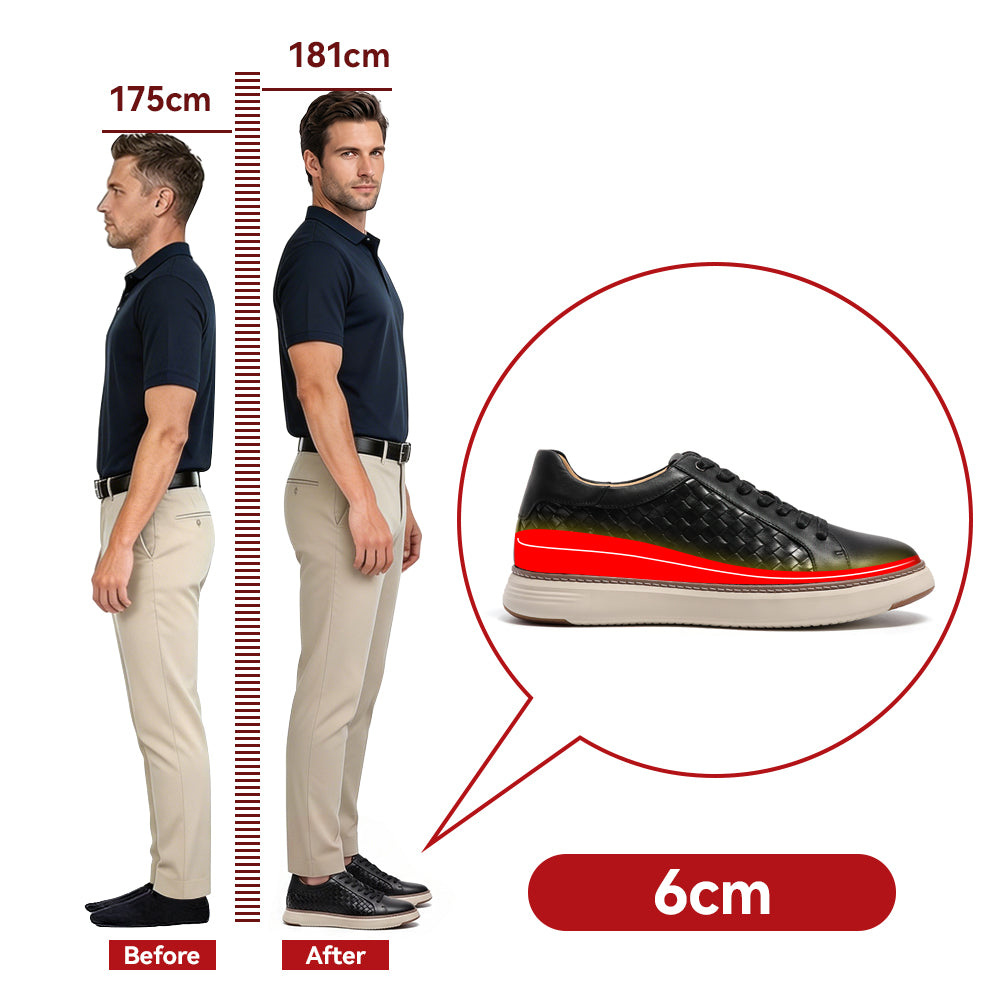 CHAUSSURES REHAUSSANTES HOMME URBANO +6 CM