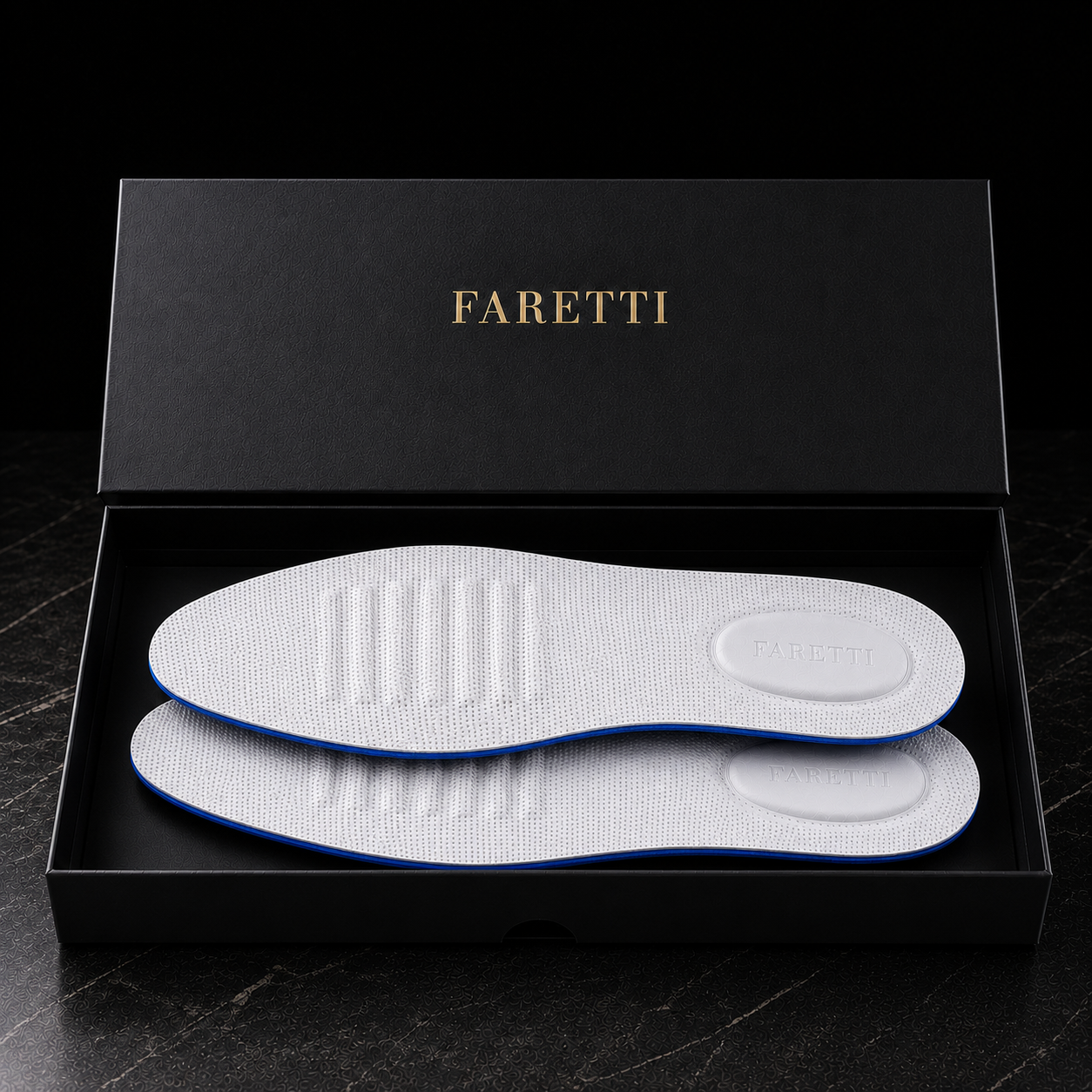 Semelle Ergonomique Blanche Faretti +0,5 cm